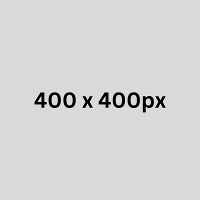 400 x 400px