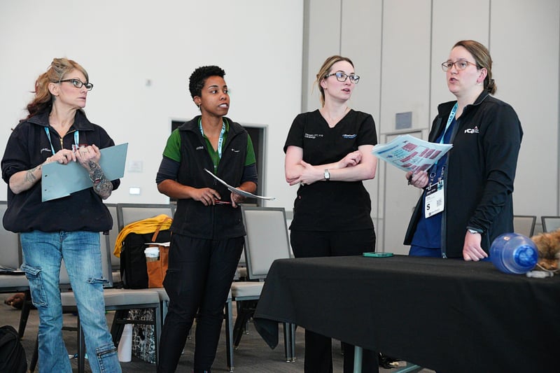 instructors at a lab