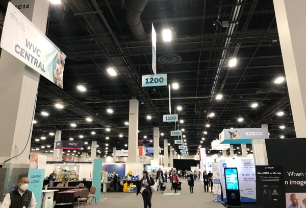 exhibit hall shot